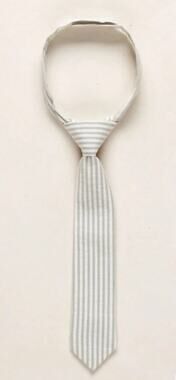 NEW Noralee Boys Skinny Tie in Sage Stripe, Size 1-4 years, NWT